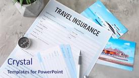  Presentation with tour - Audience pleasing slide set consisting of medical tour - arrival cards and pen backdrop and a  colored foreground