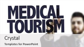  Presentation with medical tourism - PPT layouts with medical tourism background and a white colored foreground
