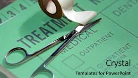  Presentation with first aid - PPT theme consisting of hmo - medical treatment record and first background and a seafoam green colored foreground