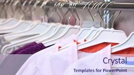  Presentation with medical embryology - Cool new PPT theme with medical uniform on a hangers backdrop and a  colored foreground