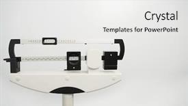  Presentation with weighing scale - Amazing presentation having medical weighing machine scale backdrop and a white colored foreground