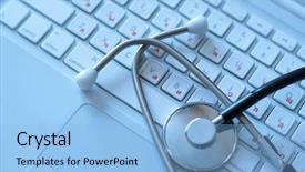  Presentation with medical information - Audience pleasing presentation theme consisting of medical backdrop and a light blue colored foreground