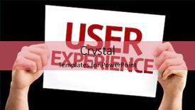  Presentation with experience - Cool new theme with medicalkeyword - user experience card isolated backdrop and a coral colored foreground