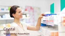  Presentation with medicament - Amazing presentation theme having medicament - medicine pharmaceutics healthcare and people backdrop and a lemonade colored foreground