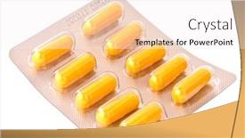  Presentation with medicament - Amazing presentation theme having medicament-caplet-blister-isolated backdrop and a sky blue colored foreground