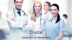  Presentation with team group - Amazing theme having medicare - healthcare and medical - young backdrop and a sky blue colored foreground