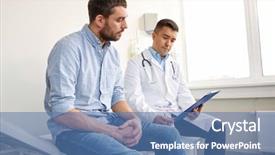  Presentation with medicare - Presentation design with medicare - medicine healthcare and people concept background and a teal colored foreground