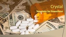  Presentation with pill bottle - Cool new slides with medication-from-a-pill-bottle backdrop and a tawny brown colored foreground