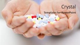  Presentation with older woman - Colorful PPT layouts enhanced with medication older person - age medicine health care backdrop and a  colored foreground