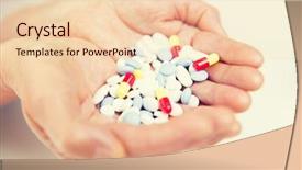  Presentation with home health care - Slides enhanced with medication older person - age medicine health care background and a lemonade colored foreground