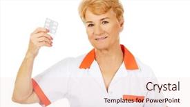  Presentation with nurse law elderly persons - Cool new presentation with medication older person - smile elderly female doctor backdrop and a lemonade colored foreground