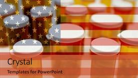  Presentation with pharmaceutical - Theme having medication rx - american pharmaceutical industry background and a red colored foreground