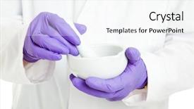  Presentation with pharmacist - Beautiful presentation featuring medication rx - closeup of the hands backdrop and a white colored foreground