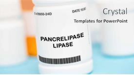  Presentation with enzyme - Slide set enhanced with medication-used-to-help-digest background and a white colored foreground