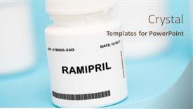  Presentation with congestive heart failure - Presentation design featuring medication-used-to-treat-hypertension background and a sky blue colored foreground