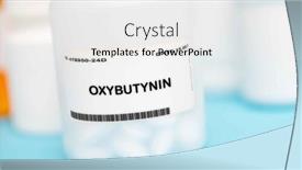  Presentation with bladder - Slides with medication-used-to-treat-overactive background and a white colored foreground