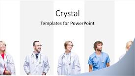  Presentation with professional presntations - Slides with medicen plant - collage of professional doctors background and a white colored foreground