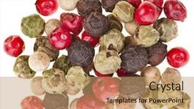  Presentation with christmas balls disco ball - Theme featuring medicinal grinder - mix of different peppers balls background and a coral colored foreground