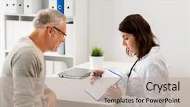  Presentation with health care - Presentation consisting of medicine age health care cardiology background and a mint green colored foreground