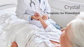  Presentation with health care - Slide set consisting of medicine-age-health-care background and a lemonade colored foreground