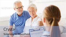  Presentation with health care - Amazing presentation design having medicine age health care backdrop and a light blue colored foreground