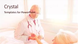  Presentation with health-care - Amazing presentation design having medicine-age-health-care backdrop and a sky blue colored foreground