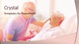  Presentation with health-care - Audience pleasing slides consisting of medicine age support health care backdrop and a lemonade colored foreground