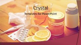  Presentation with traditional medicine medicine - Cool new presentation with medicine and flu concept - drug backdrop and a  colored foreground