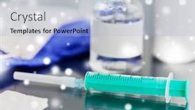  Presentation with wound - Audience pleasing theme consisting of medicine-and-healthcare-concept-close backdrop and a light blue colored foreground