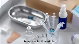  Presentation with healthcare - PPT layouts having medicine-and-healthcare-concept-close background and a light gray colored foreground