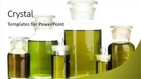  Presentation with medical pill medicine white blue - Cool new slides with medicine bottles isolated on white backdrop and a white colored foreground