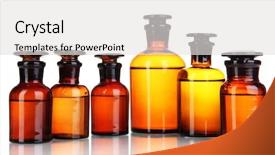  Presentation with bottles - Audience pleasing slide set consisting of medicine bottles isolated on white backdrop and a white colored foreground