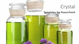  Presentation with bottles - Cool new PPT theme with medicine-bottles-isolated-on-white backdrop and a white colored foreground