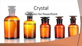  Presentation with bottles - Presentation with medicine bottles isolated on white background and a white colored foreground