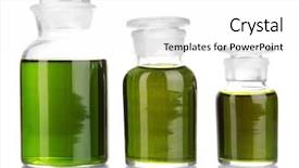  Presentation with bottles - Presentation design with medicine bottles isolated on white background and a white colored foreground