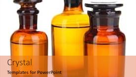  Presentation with bottles - Cool new PPT layouts with medicine-bottles-isolated-on-white backdrop and a gold colored foreground