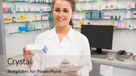  Presentation with hospital pharmacy - PPT layouts featuring  background and a  colored foreground