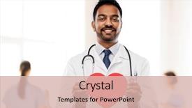  Presentation with cardiology concept - Beautiful presentation theme featuring medicine cardiology and healthcare concept backdrop and a lemonade colored foreground