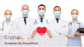  Presentation with cardiology concept - Slide set consisting of medicine-cardiology-and-healthcare-concept background and a lemonade colored foreground