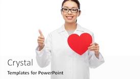  Presentation with cardiology concept - Cool new slides with medicine-cardiology-and-healthcare-concept backdrop and a white colored foreground