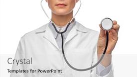  Presentation with cardiology concept - Beautiful slides featuring medicine-cardiology-and-healthcare-concept backdrop and a light gray colored foreground