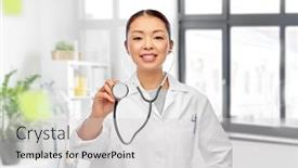  Presentation with cardiology concept - Slide set enhanced with medicine-cardiology-and-healthcare-concept background and a light gray colored foreground