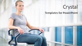  Presentation with patient care - Presentation design consisting of patients feeling not well enough background and a white colored foreground