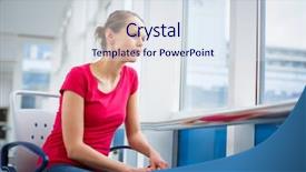  Presentation with patient care - Presentation with patients feeling not well enough background and a sky blue colored foreground