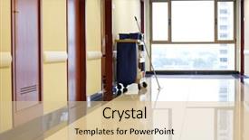  Presentation with emergency - Audience pleasing presentation consisting of emergency trolley - interior of empty corridor backdrop and a lemonade colored foreground