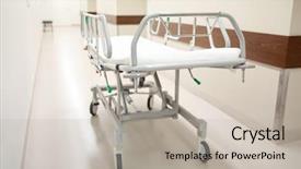  Presentation with emergency medicine - Cool new slides with medicine concept - gurney or wheel backdrop and a light gray colored foreground