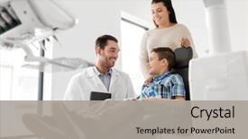  Presentation with healthcare - Slide deck consisting of medicine dentistry and healthcare concept background and a light gray colored foreground