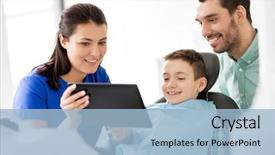  Presentation with medicine - Presentation design enhanced with medicine dentistry and healthcare concept background and a light blue colored foreground