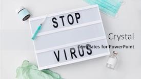  Presentation with caution - Slides having medicine-epidemic-and-healthcare-concept background and a lemonade colored foreground