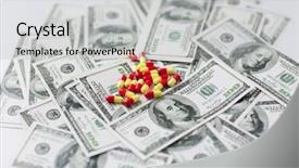  Presentation with drug trafficking - Slide deck enhanced with medicine finance health care background and a light gray colored foreground